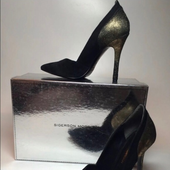 Sigerson Morrison Majore Black Heels - 6.5 - Picture 2 of 4